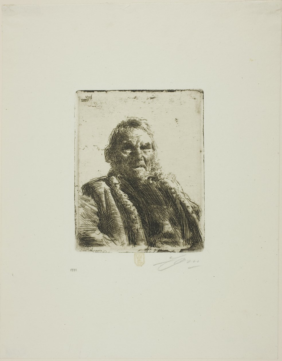 Velho Soldado ("O Príncipe") de Anders Leonard Zorn