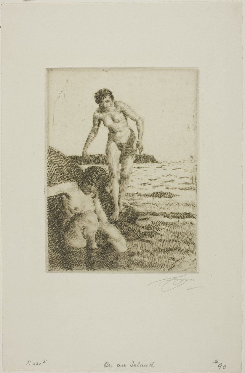 Na ilha de Hemsö de Anders Leonard Zorn