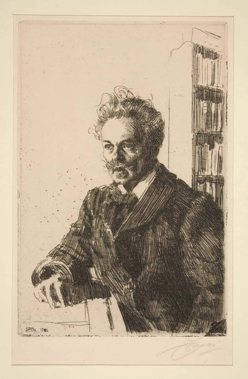 Retrato de A. Strindberg de Anders Zorn