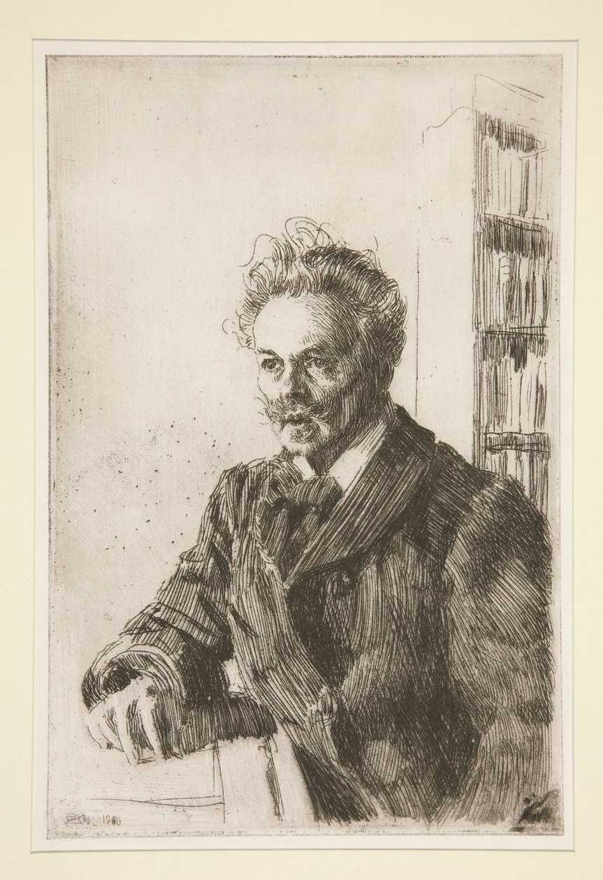 Retrato de August Strindberg de Anders Leonard Zorn