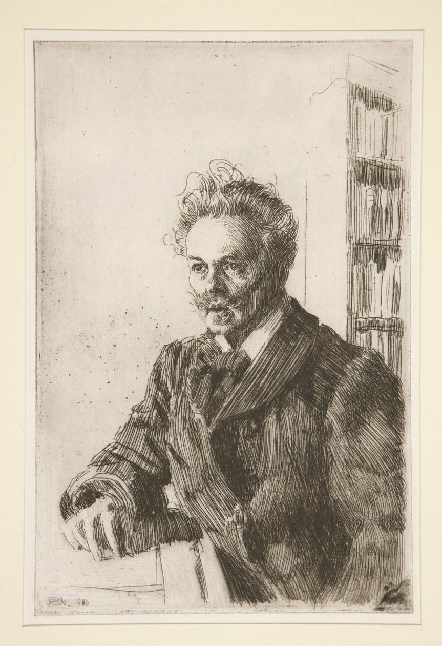 Retrato de August Strindberg de Anders Zorn