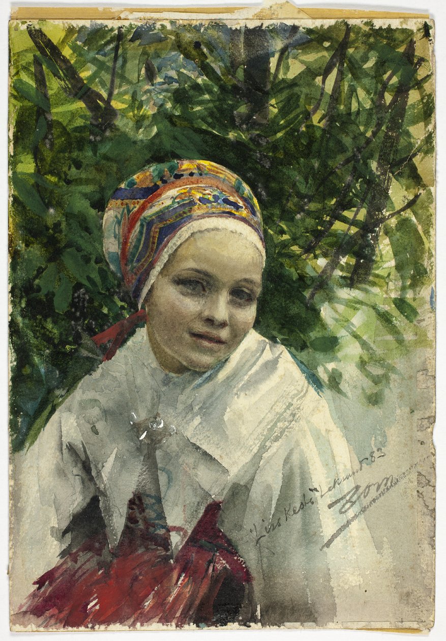 Retrato de uma garota de Anders Leonard Zorn