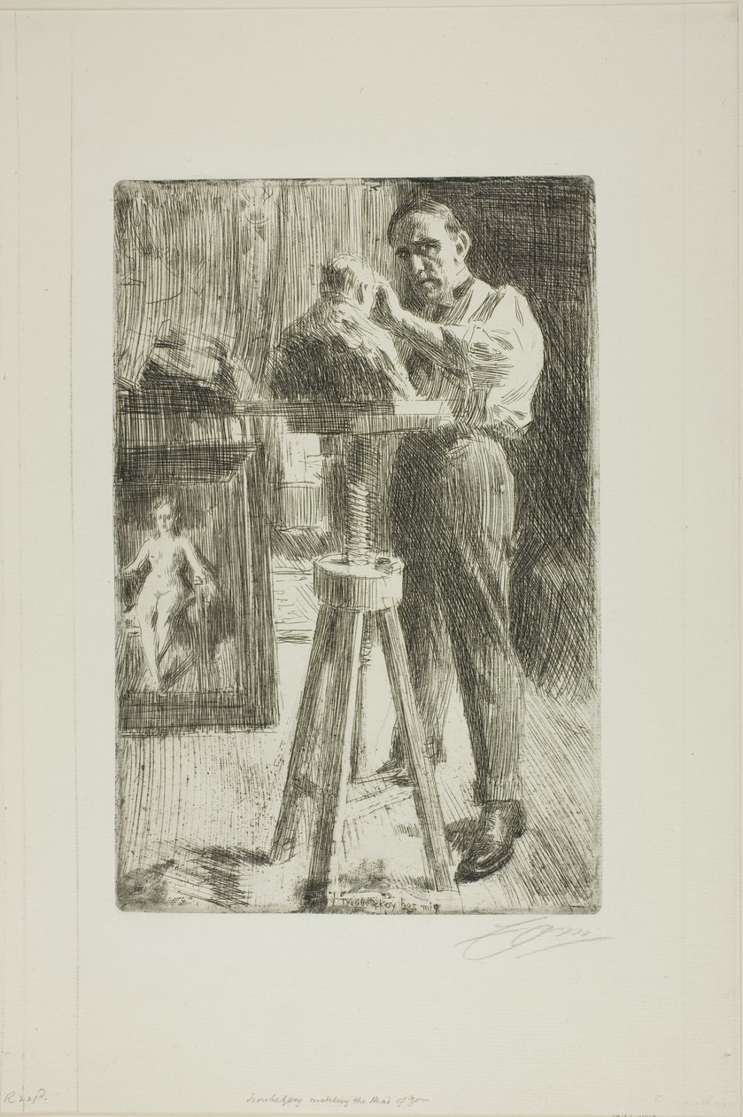 Príncipe Paul Troubetzkoy I (comprimento inteiro) de Anders Leonard Zorn