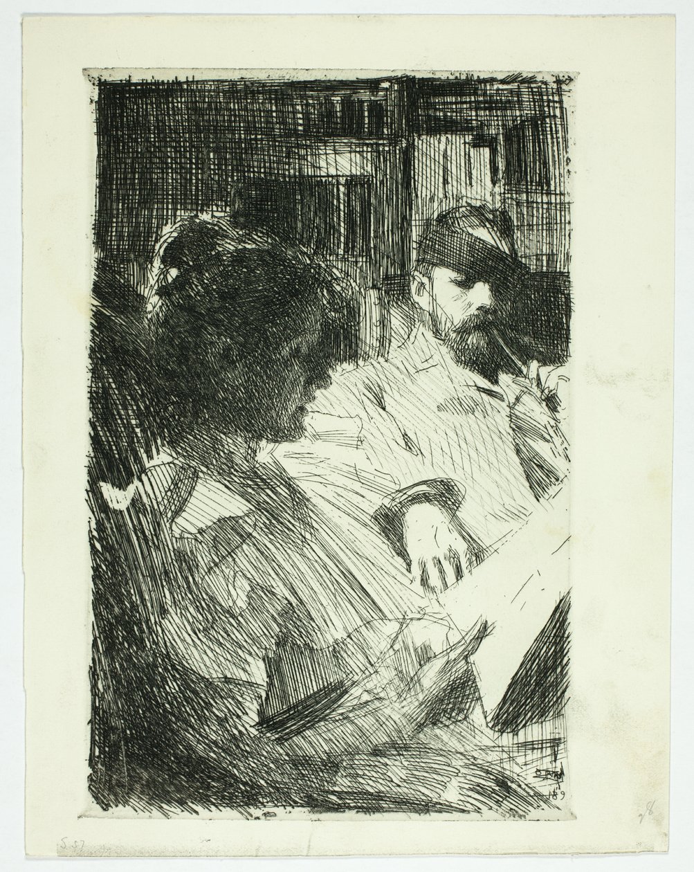 Reading (Sr. e Sra. Ch. Deering) de Anders Leonard Zorn