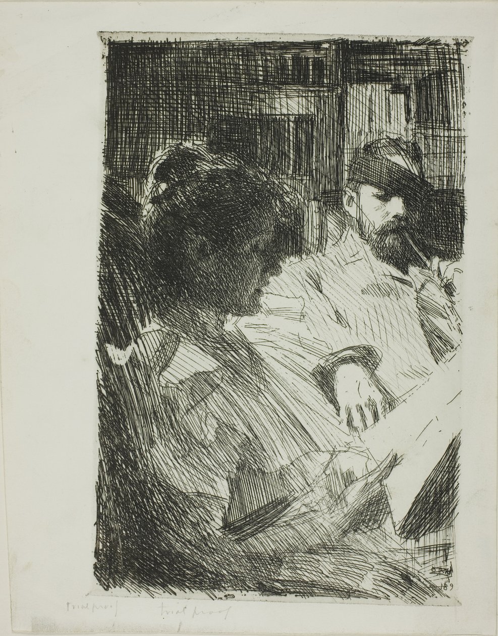 Reading (Sr. e Sra. Ch. Deering) de Anders Leonard Zorn