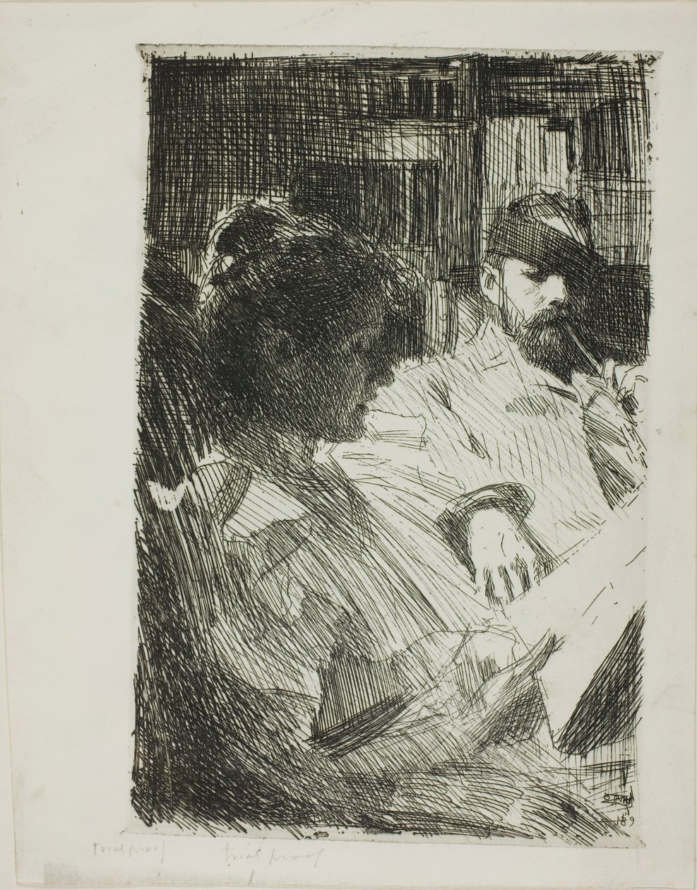 Reading (Sr. e Sra. Ch. Deering) de Anders Zorn