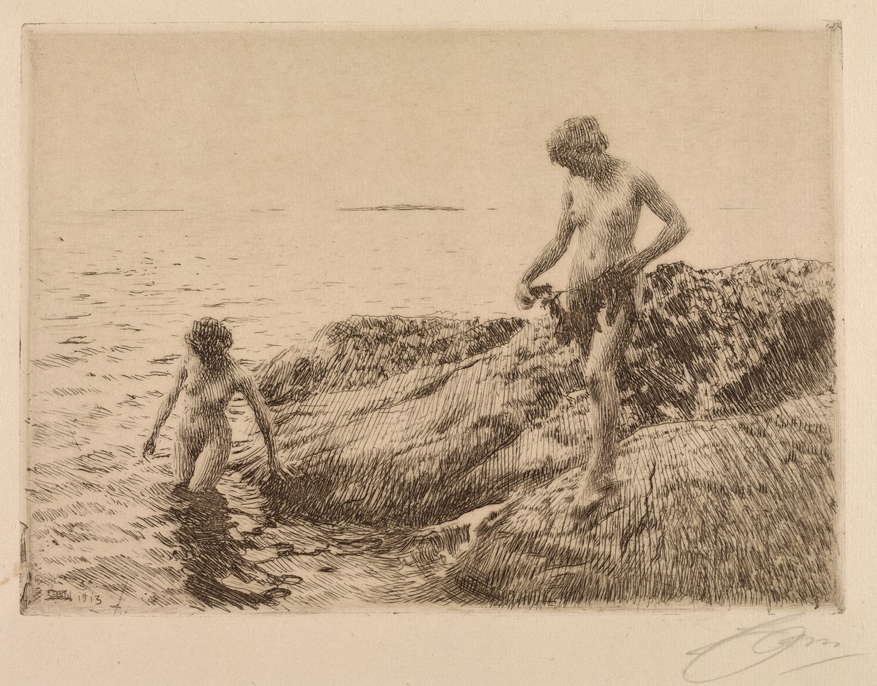 Skerries à beira-mar de Anders Leonard Zorn