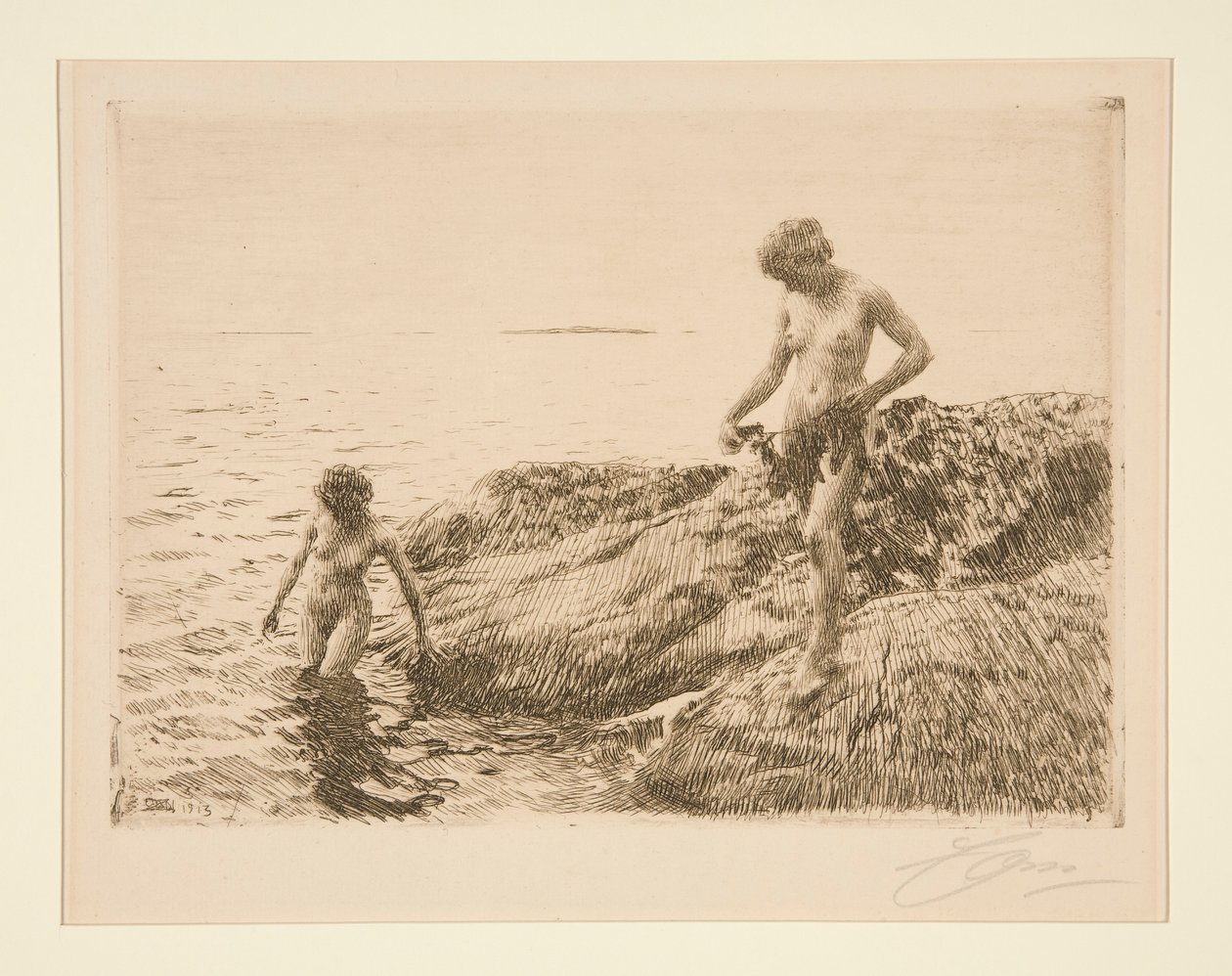 Skerries do mar de Anders Leonard Zorn