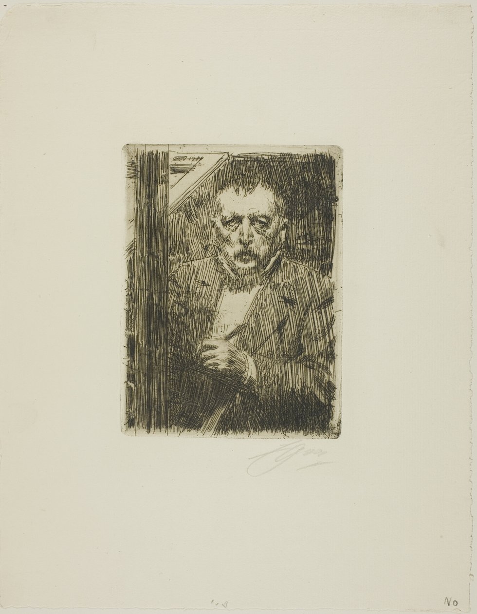 Auto-retrato 1911 de Anders Leonard Zorn
