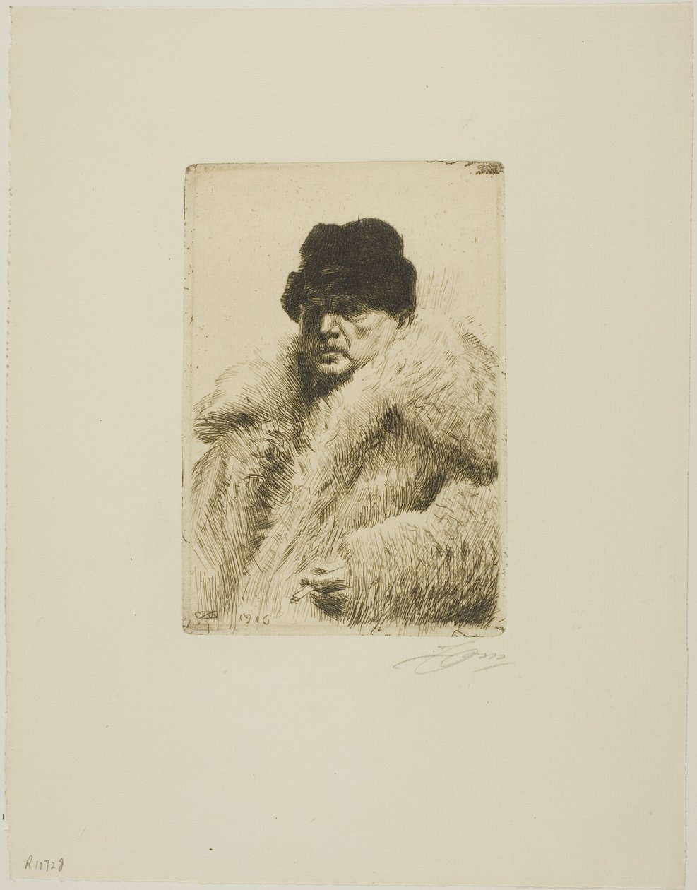 Autorretrato 1916 de Anders Leonard Zorn