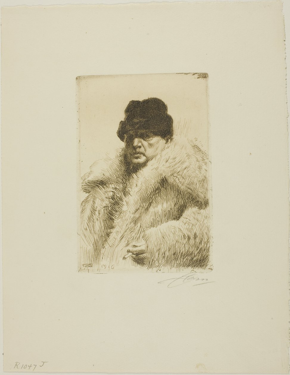Autorretrato 1916 de Anders Leonard Zorn