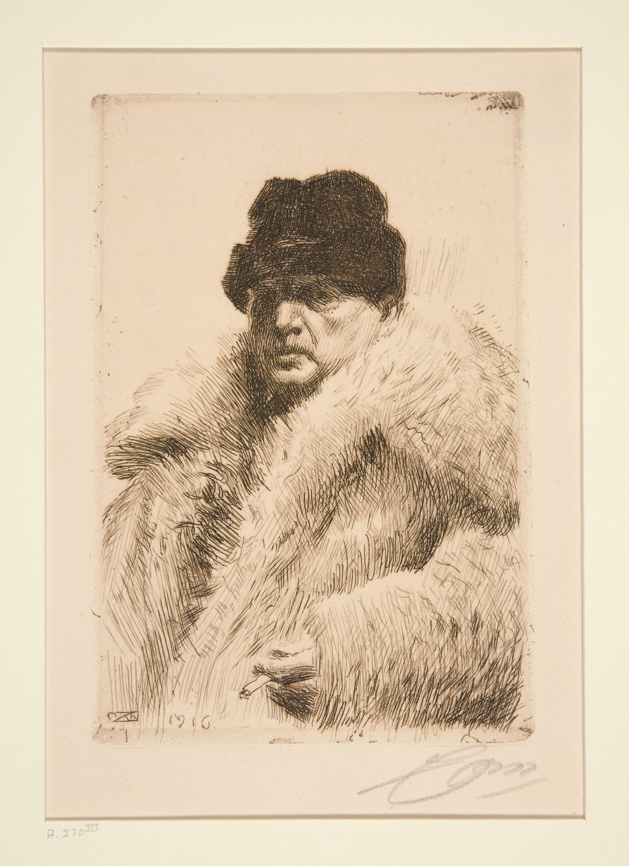 Autorretrato 1916 de Anders Zorn
