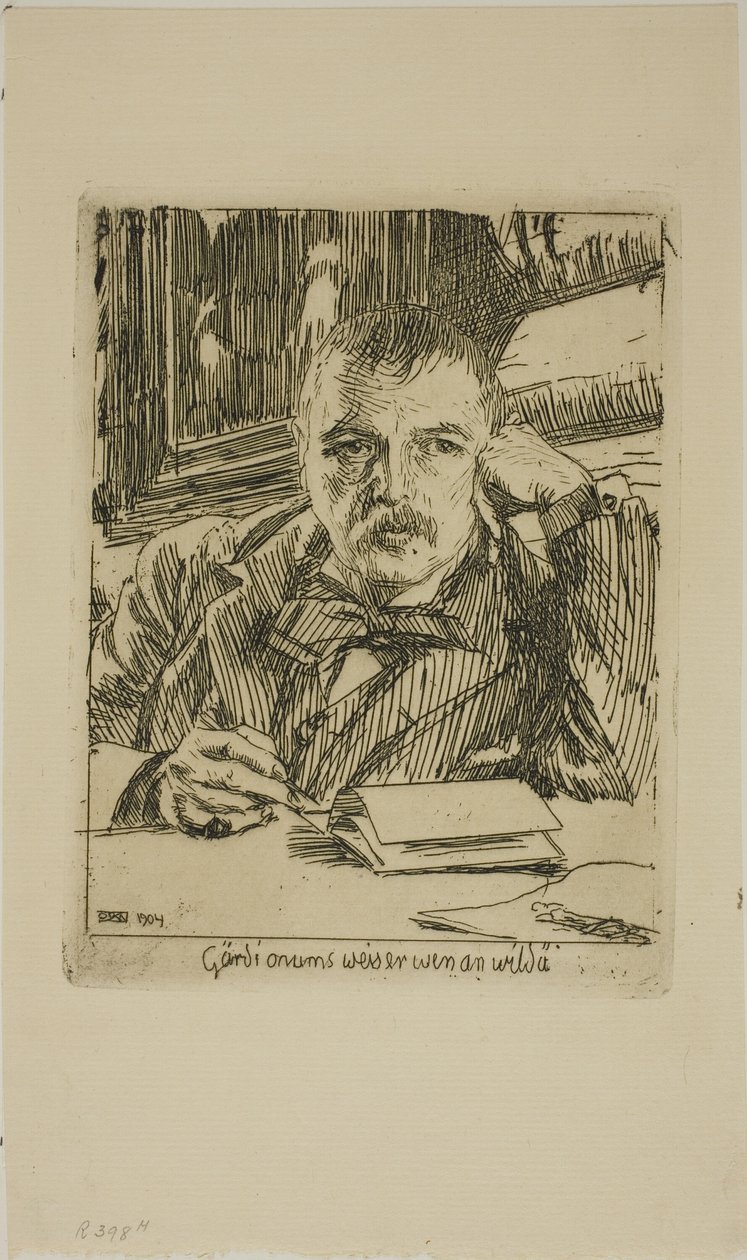 Autorretrato com Inscrição de Anders Leonard Zorn