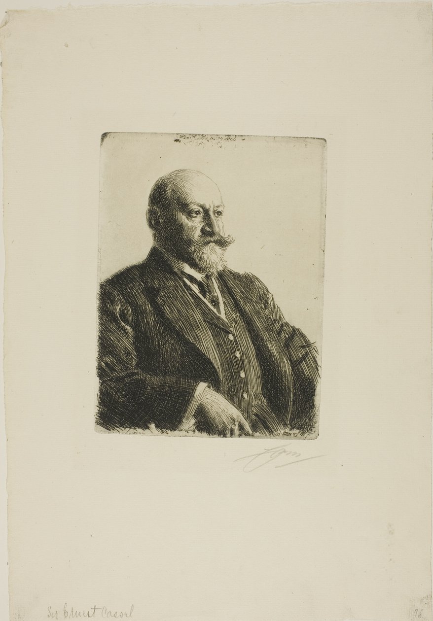 Sir Ernest Cassel de Anders Leonard Zorn