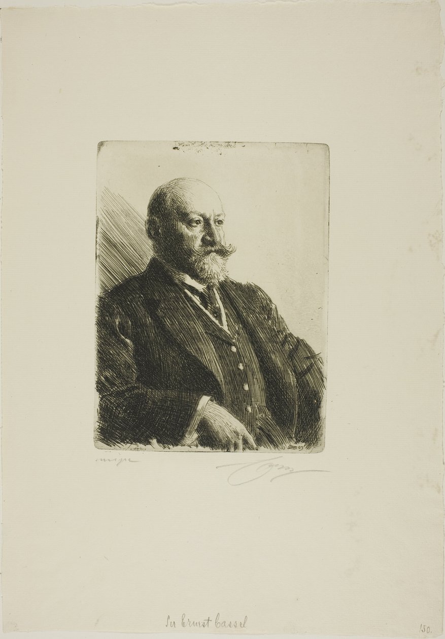 Sir Ernest Cassel de Anders Leonard Zorn