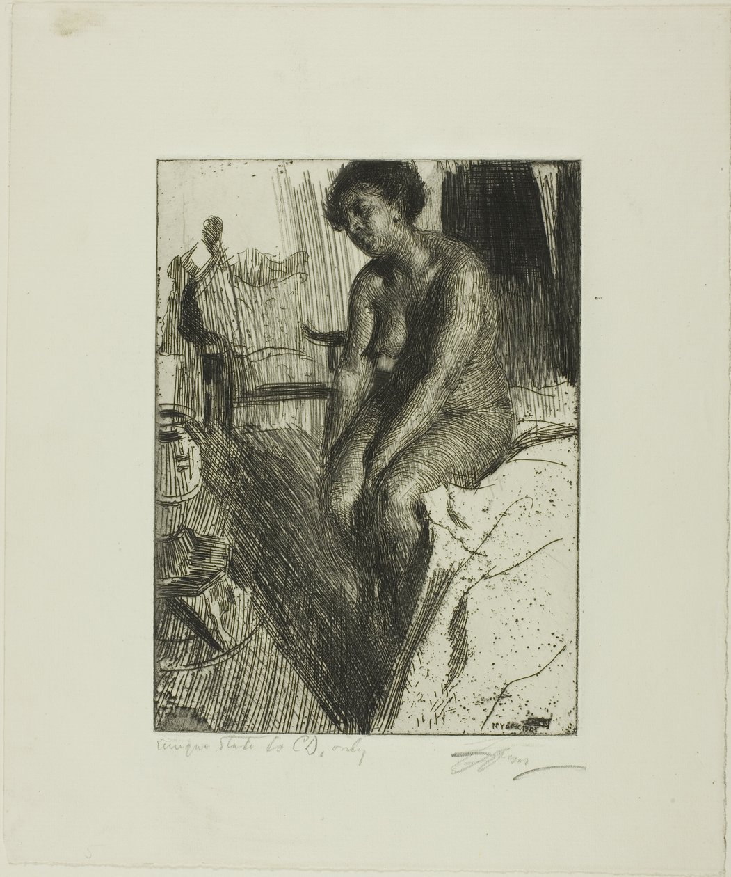 Preto Sentado de Anders Leonard Zorn