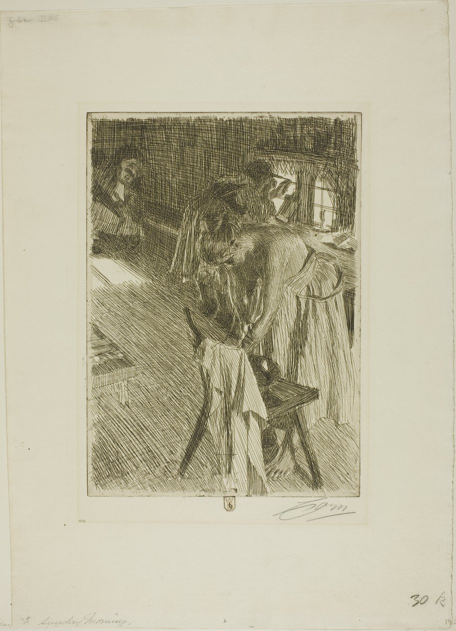 Domingo de manhã de Anders Leonard Zorn