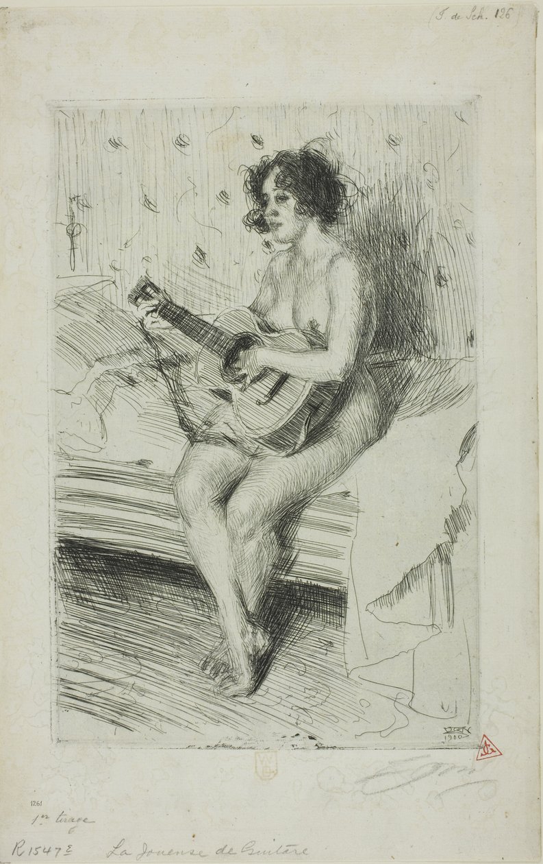 O guitarrista de Anders Leonard Zorn