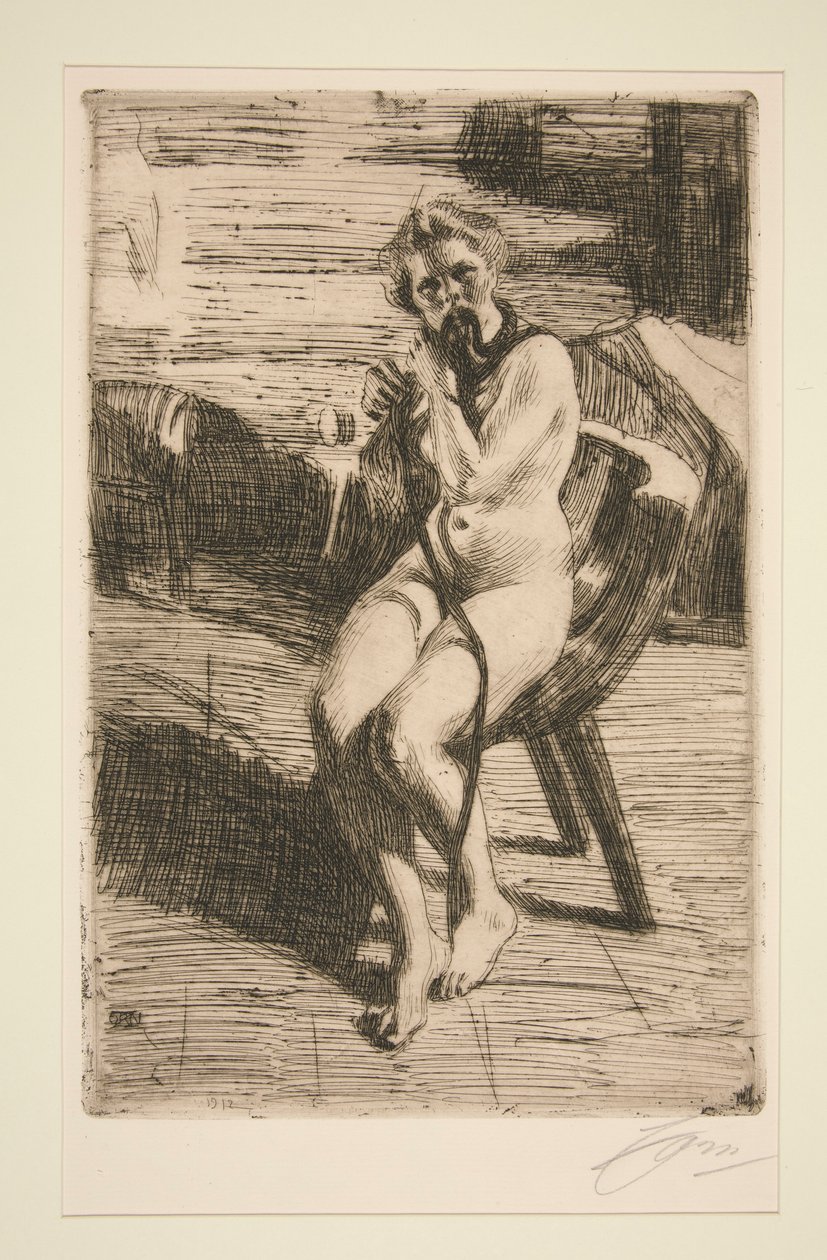 A fita do cabelo, 1912 de Anders Leonard Zorn