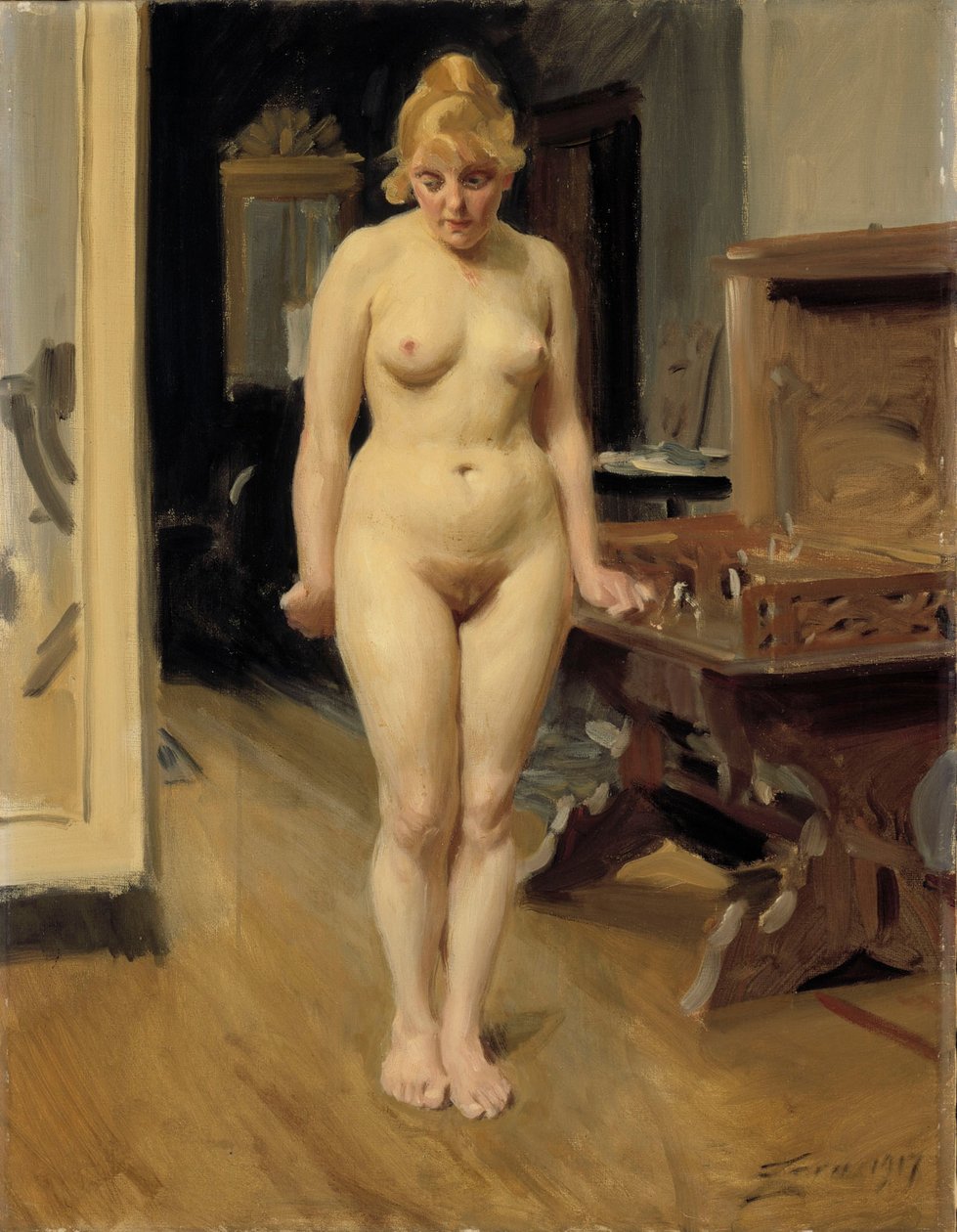 A modelo tímida de Anders Zorn