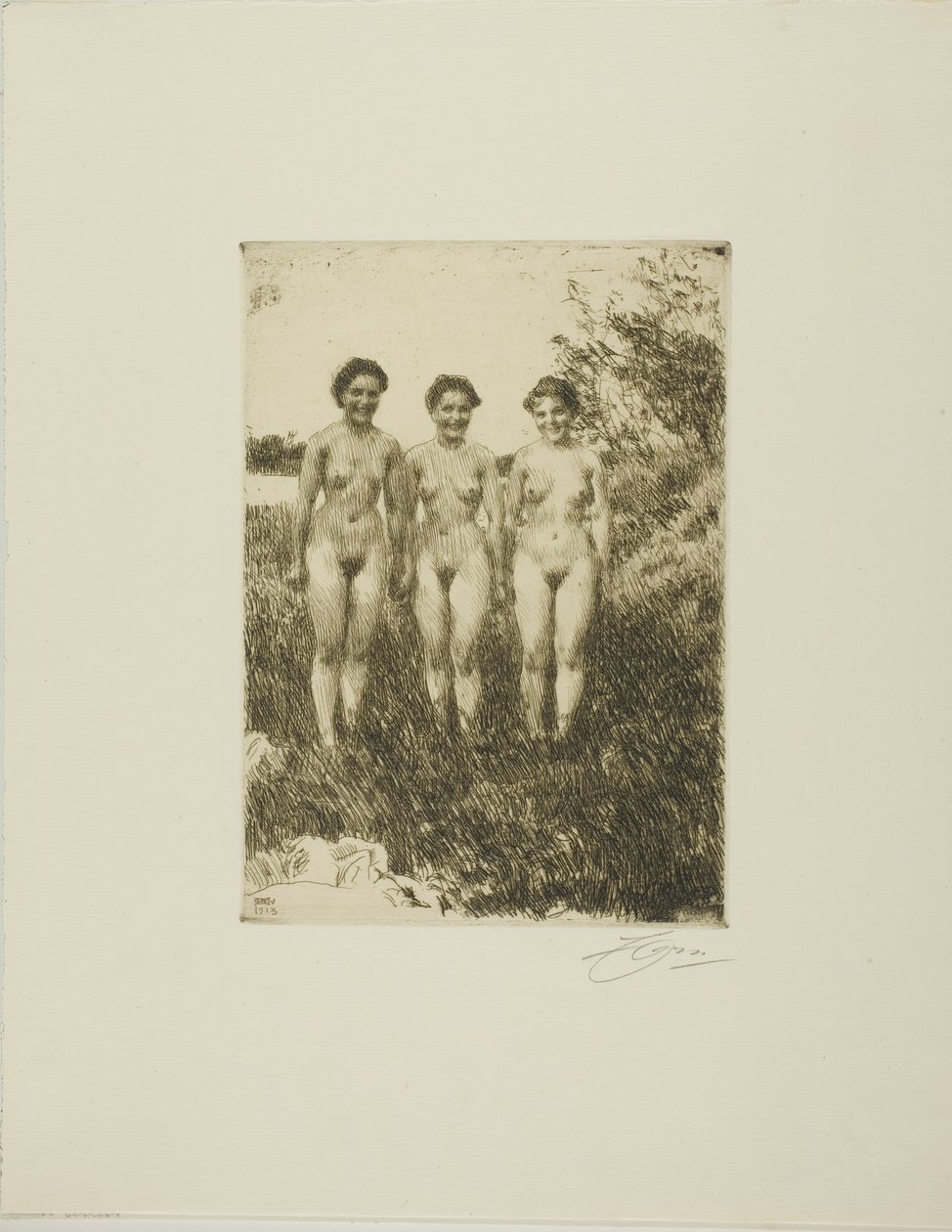 Três irmãs de Anders Leonard Zorn