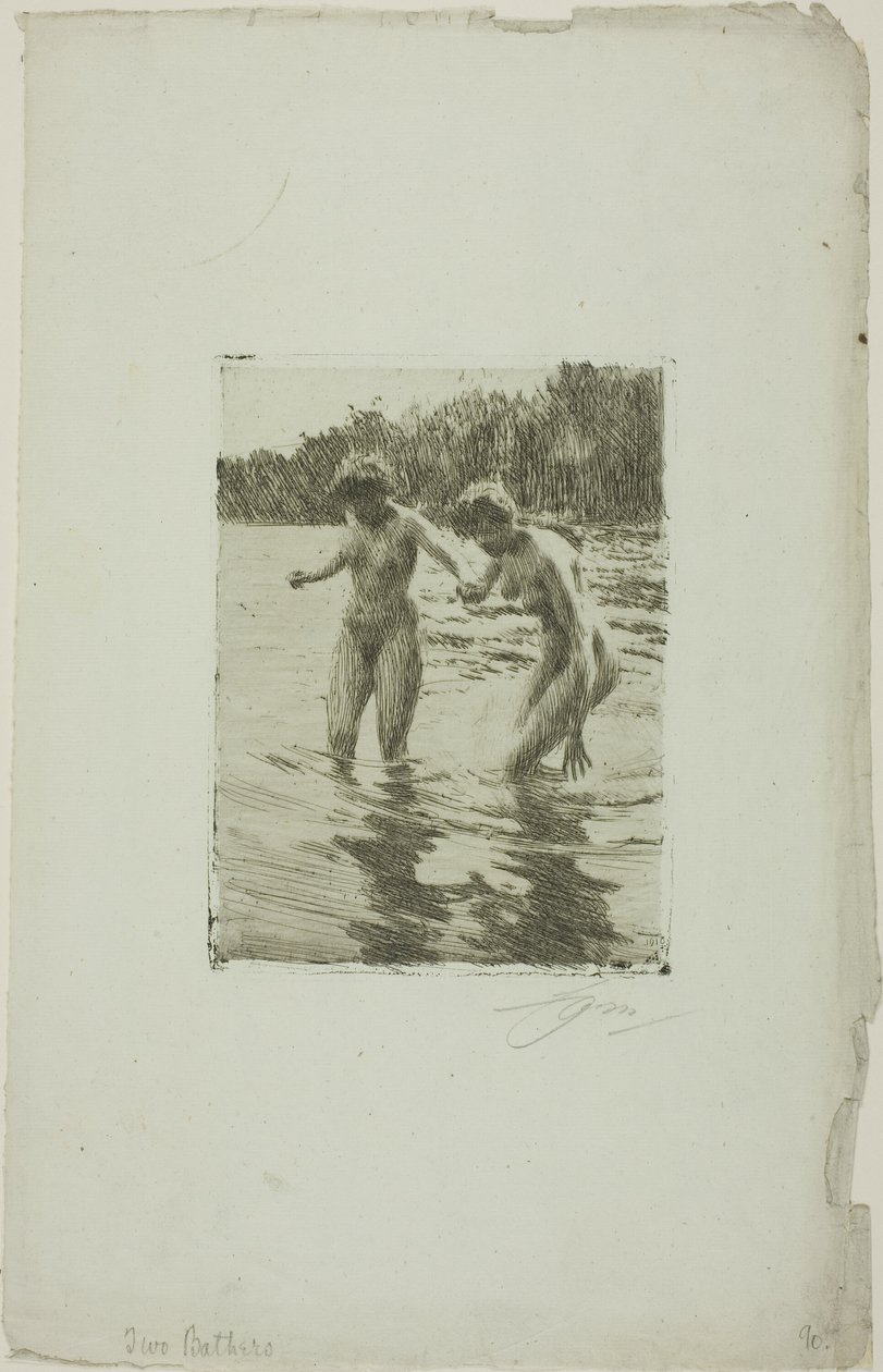 Dois banhistas de Anders Leonard Zorn