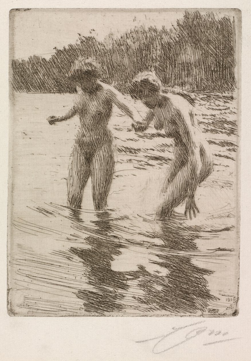 Dois banhistas de Anders Leonard Zorn