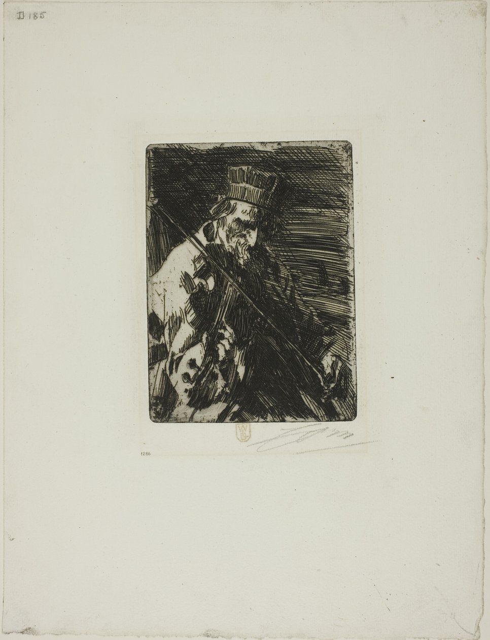 Violinista da Vila de Anders Leonard Zorn