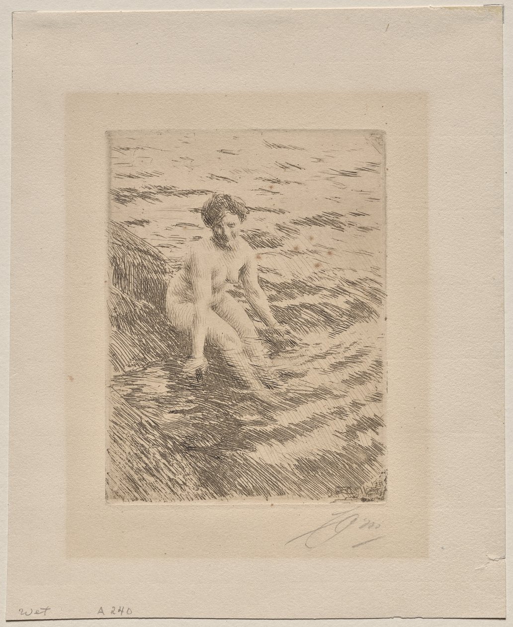 Molhada de Anders Leonard Zorn