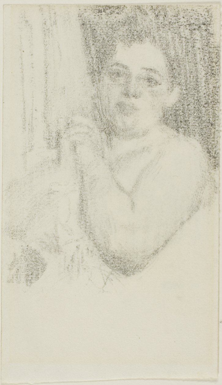 Mulher com as mãos fechadas de Anders Zorn