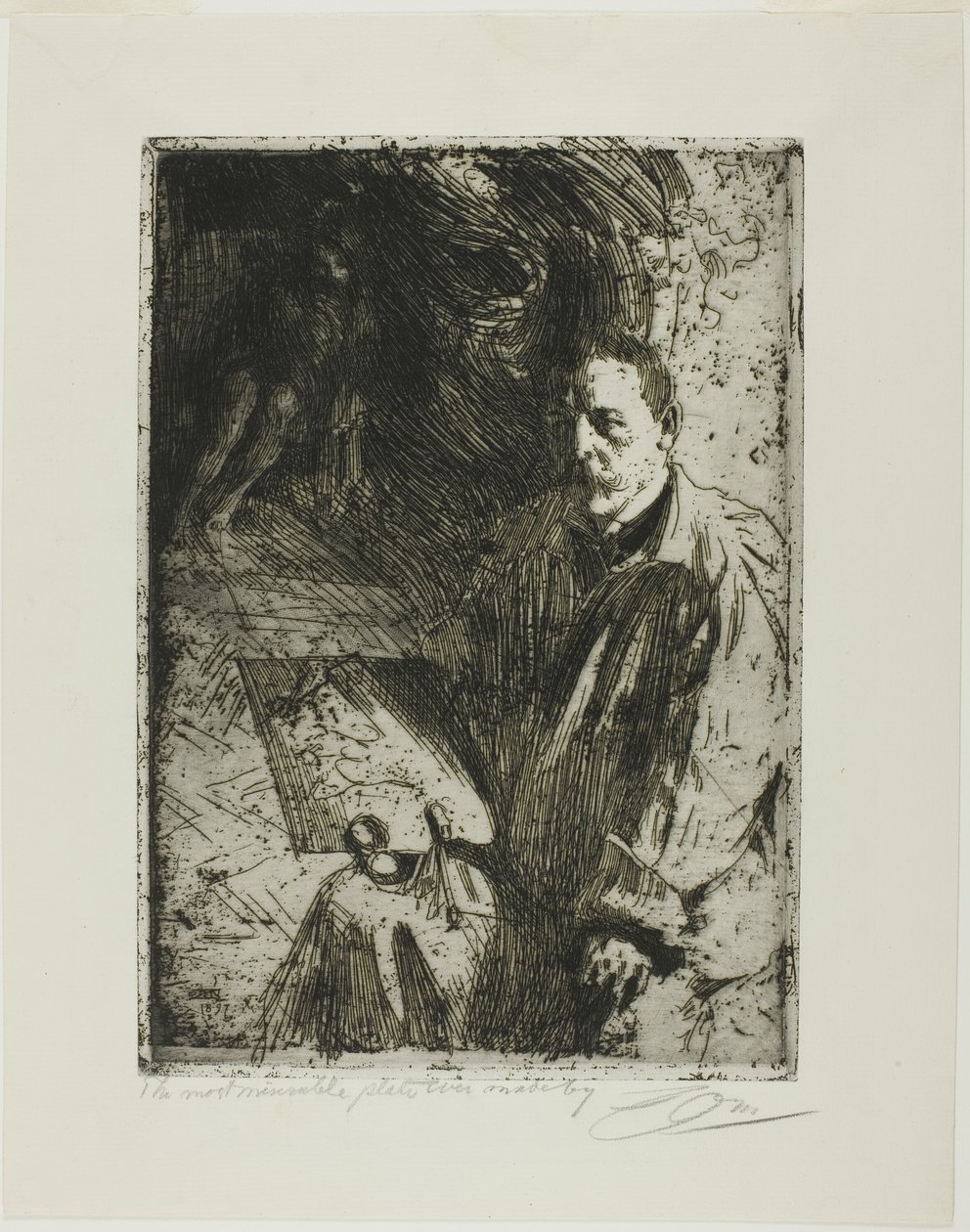 Zorn e seu modelo de Anders Leonard Zorn