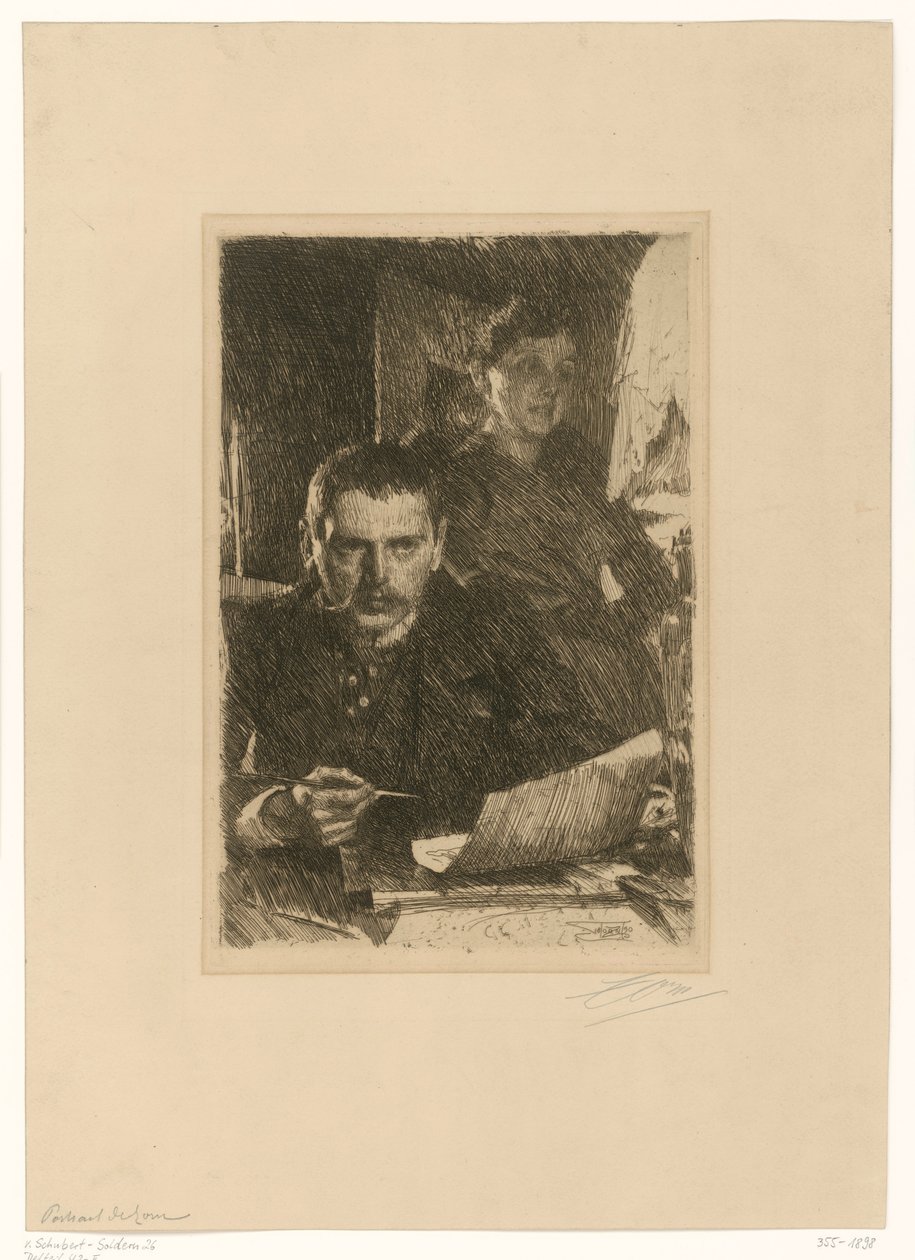 Zorn e a sua mulher de Anders Zorn