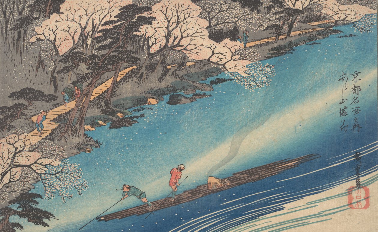 Homem Arashiyama? de Ando Hiroshige