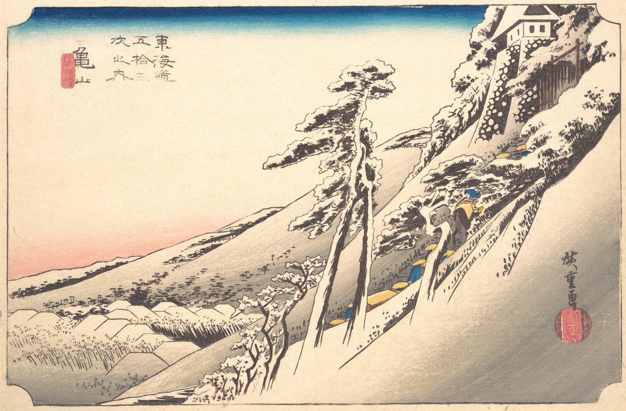 Tempo claro depois da neve, século 19. de Ando Hiroshige