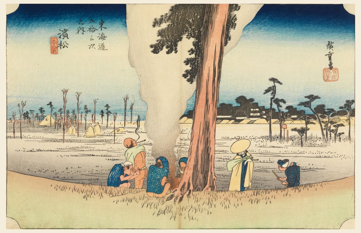 Hamamatsu, Winter ground, membro Tefi fty-Thre S e outros soam s ofte city degree mais baixo d (city grade main mountain joint) de Ando Hiroshige