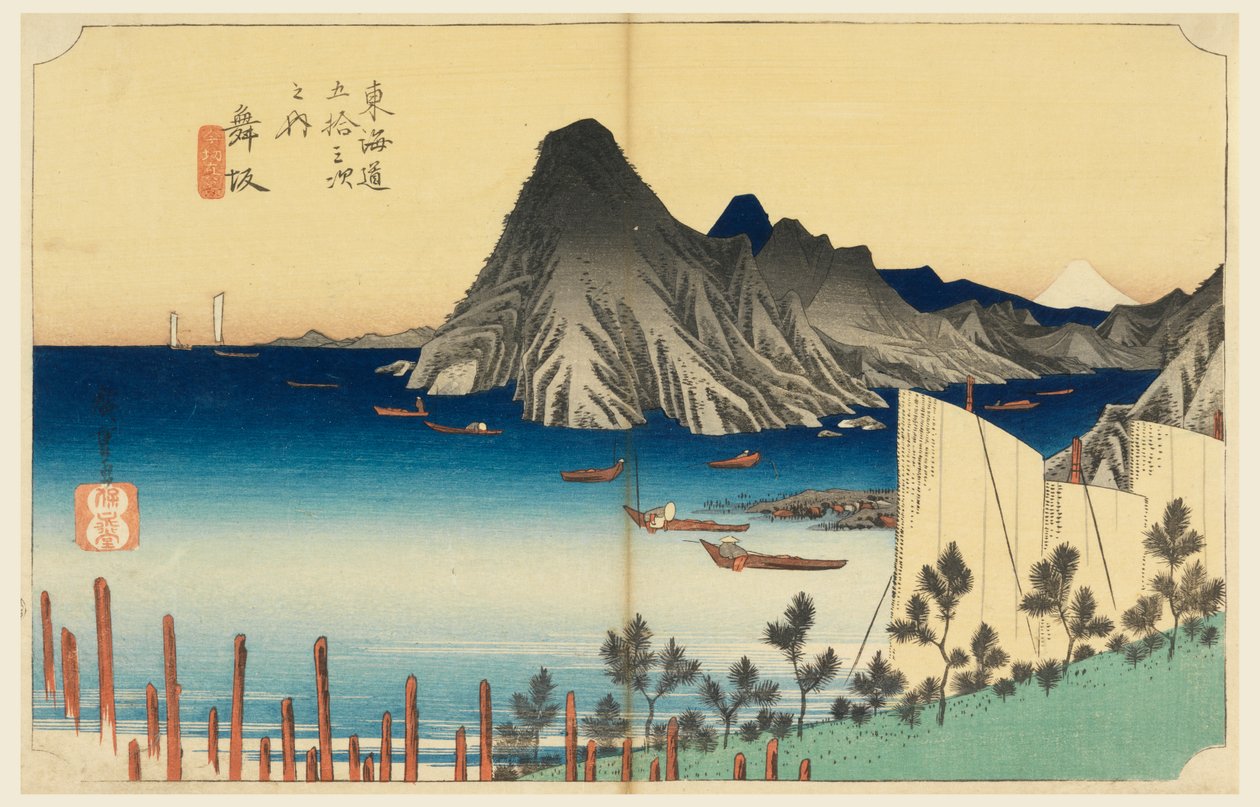 Maisaka, Imaki Point, membro te cinquenta e três sons Stachi s do te urbano d inferior de Ando Hiroshige