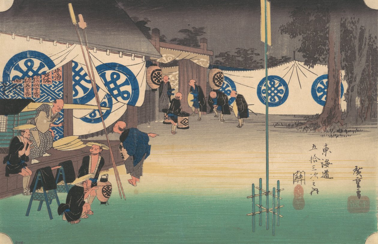 Seki, Estações No. 48, ca. 1834., c. 1834. de Ando Hiroshige