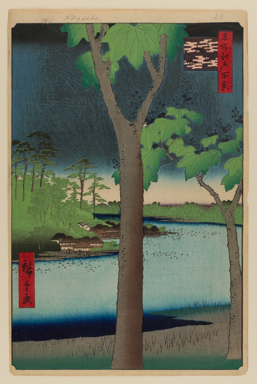 Akasaka Kiribatake de Ando or Utagawa Hiroshige