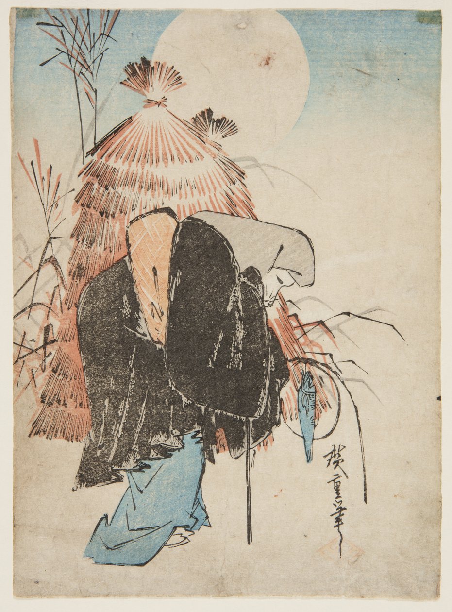 Fox Trap (impressão a cores em bloco de madeira) de Ando or Utagawa Hiroshige