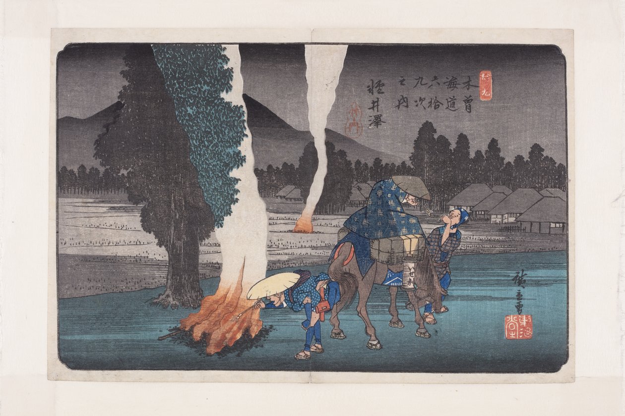 No. 19, Karuizawa (impressão em bloco de madeira a cores) de Ando or Utagawa Hiroshige
