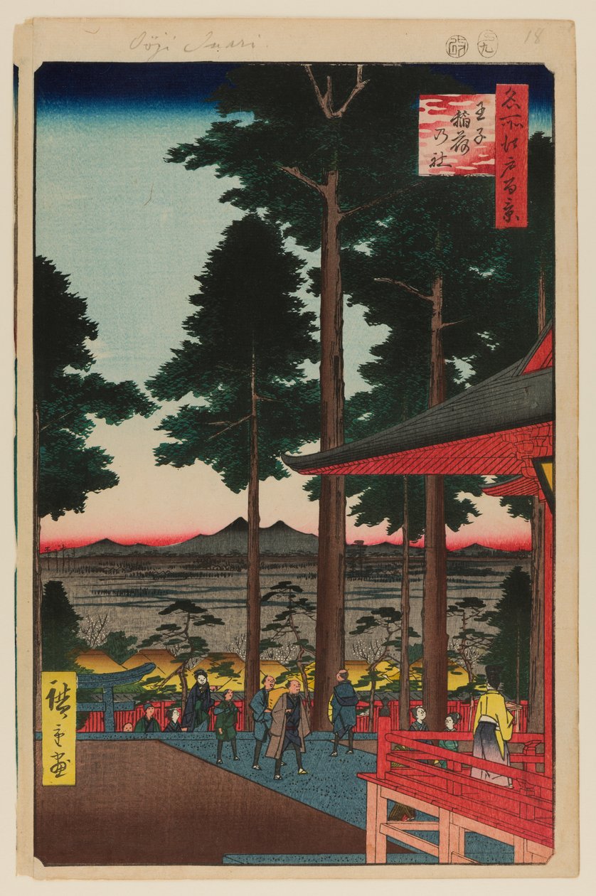 Santuário Oji Inari de Ando or Utagawa Hiroshige