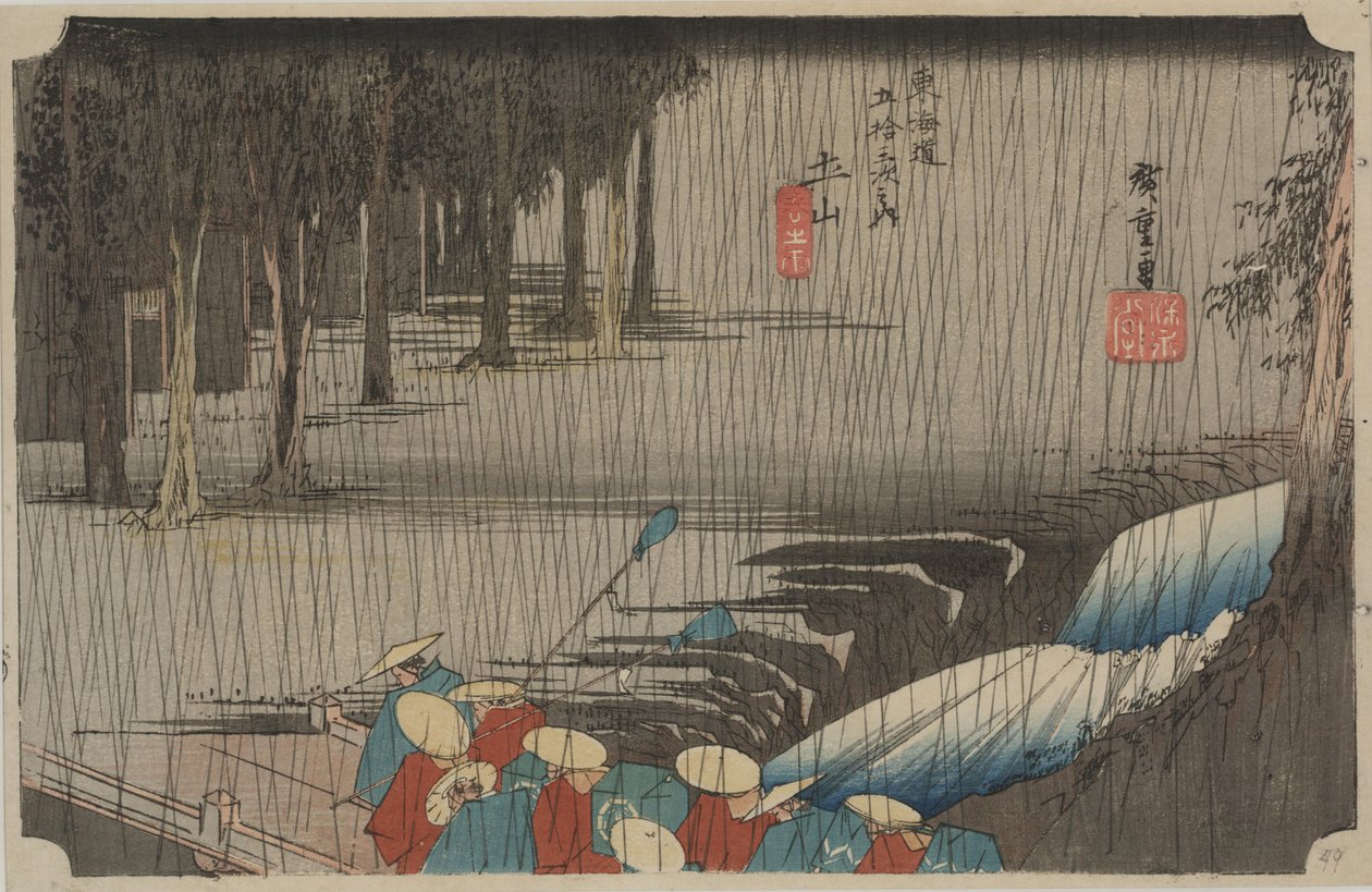 Chuva de Primavera de Ando or Utagawa Hiroshige