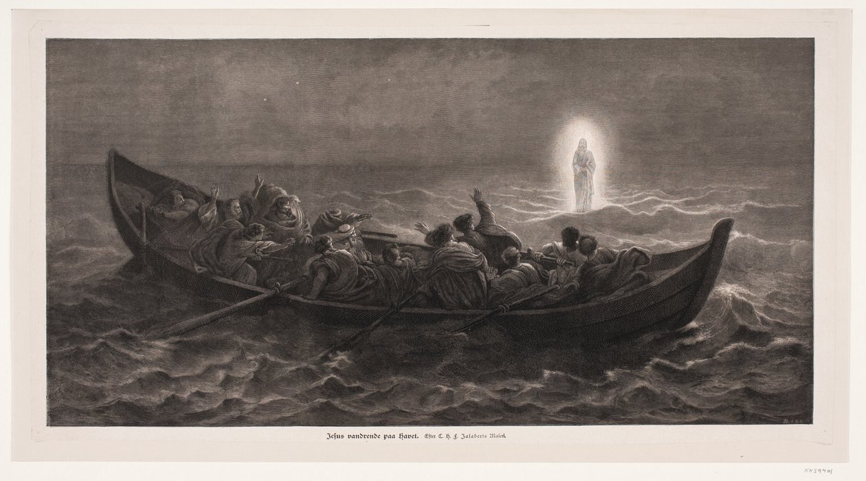 Jesus anda sobre o mar de André Bork