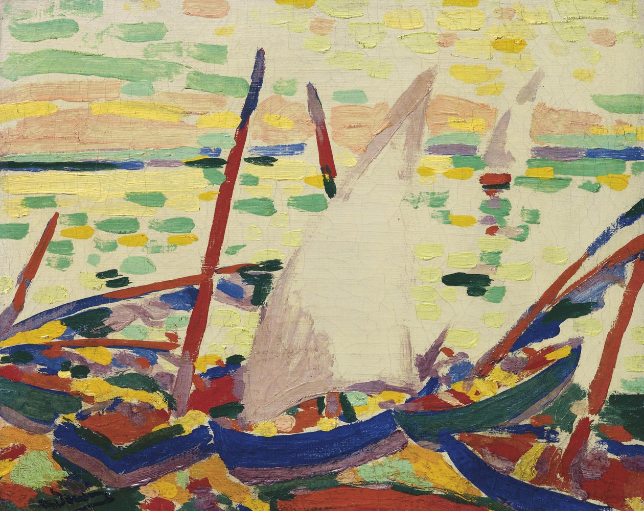 Barcos na praia de Collioure de Andre Derain