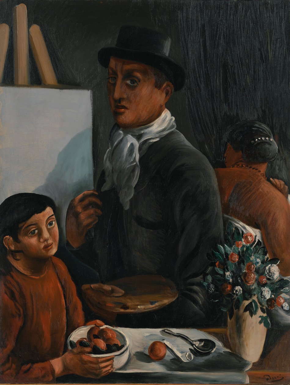 O artista no seu estúdio de Andre Derain