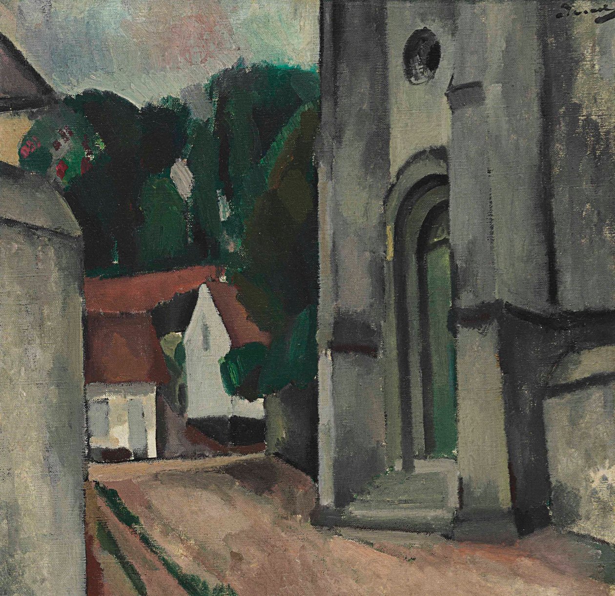 A igreja de Crécy-en-Brie de Andre Derain