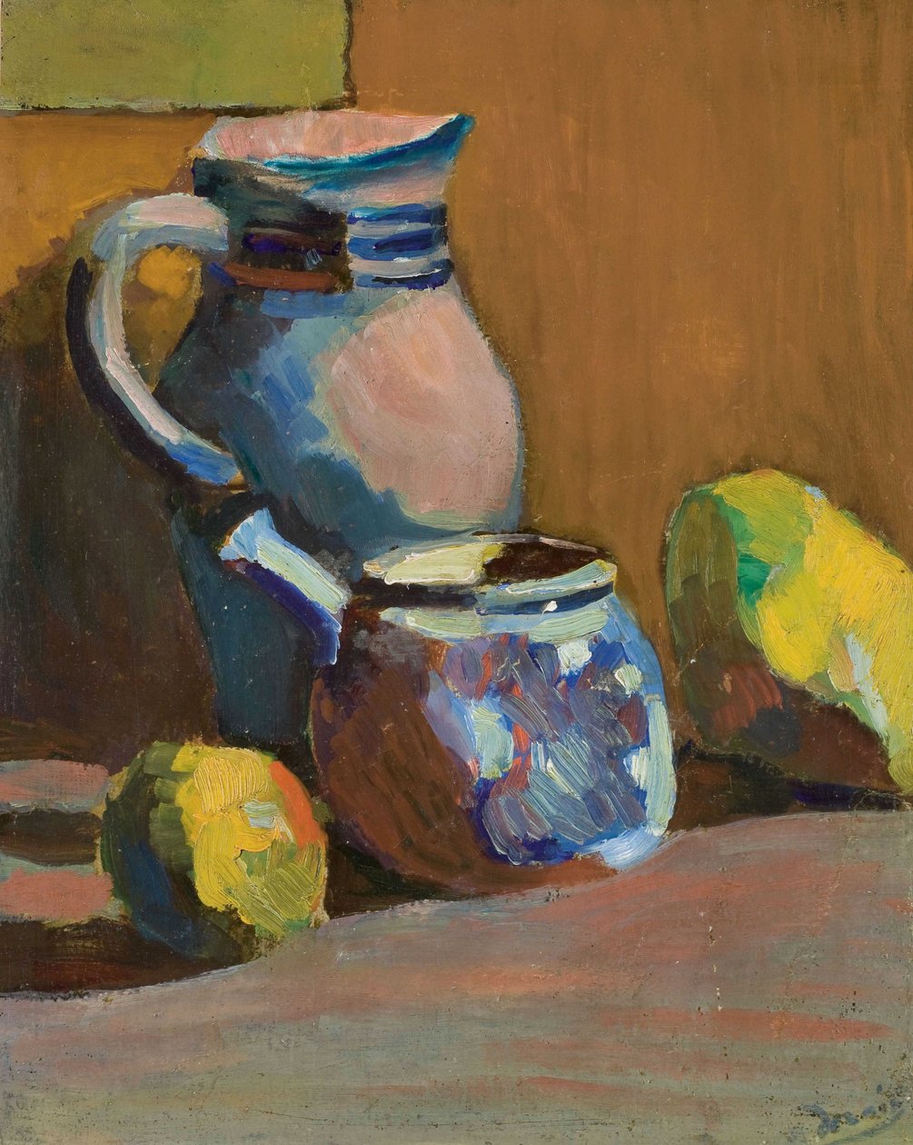 Natureza morta com vaso azul de Andre Derain