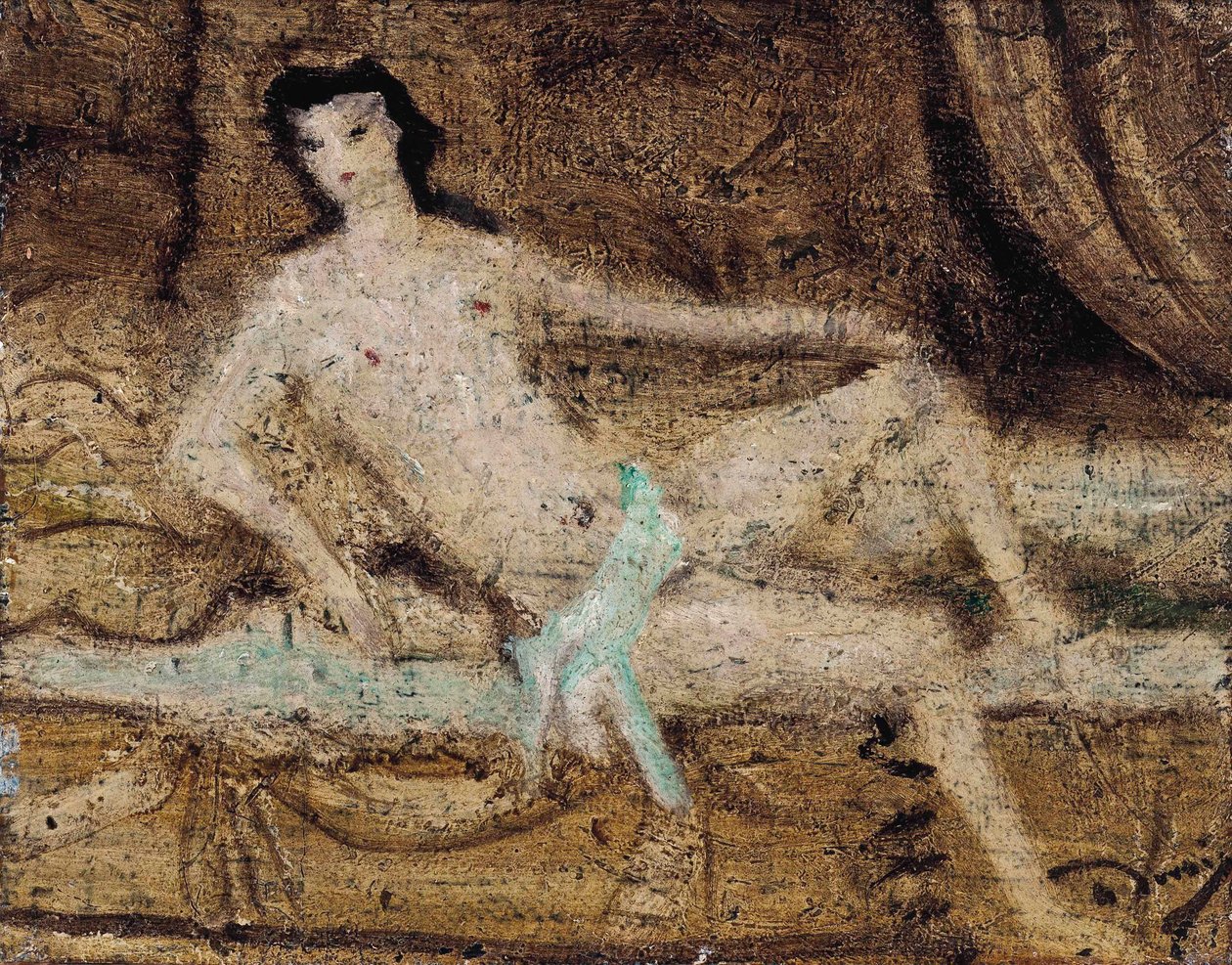 Nu deitado num sofá de Andre Derain