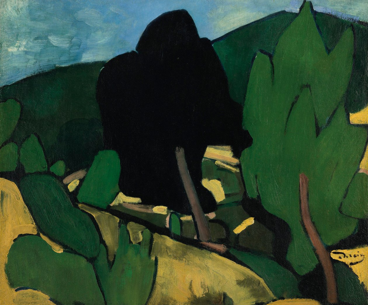 Paisagem em Cassis de Andre Derain