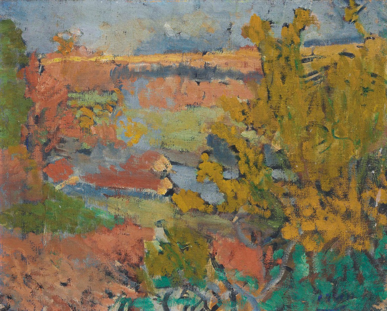 Paisagem em torno de Chatou de Andre Derain